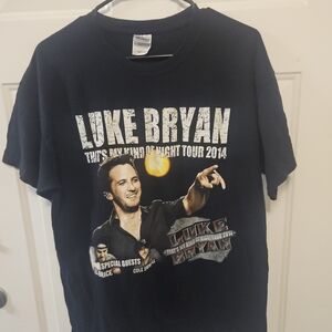 Gildan Black Luke Bryan 2014 Tour Graphic Tee